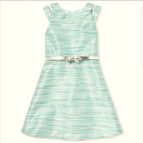 Children' Place Girls Belt Metallic dress, 4T
